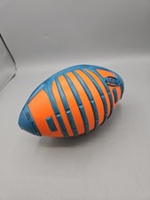 NERF Sports Football 9" Blitz All Weather Orange Foam Blue Rubber Grip Hasbro