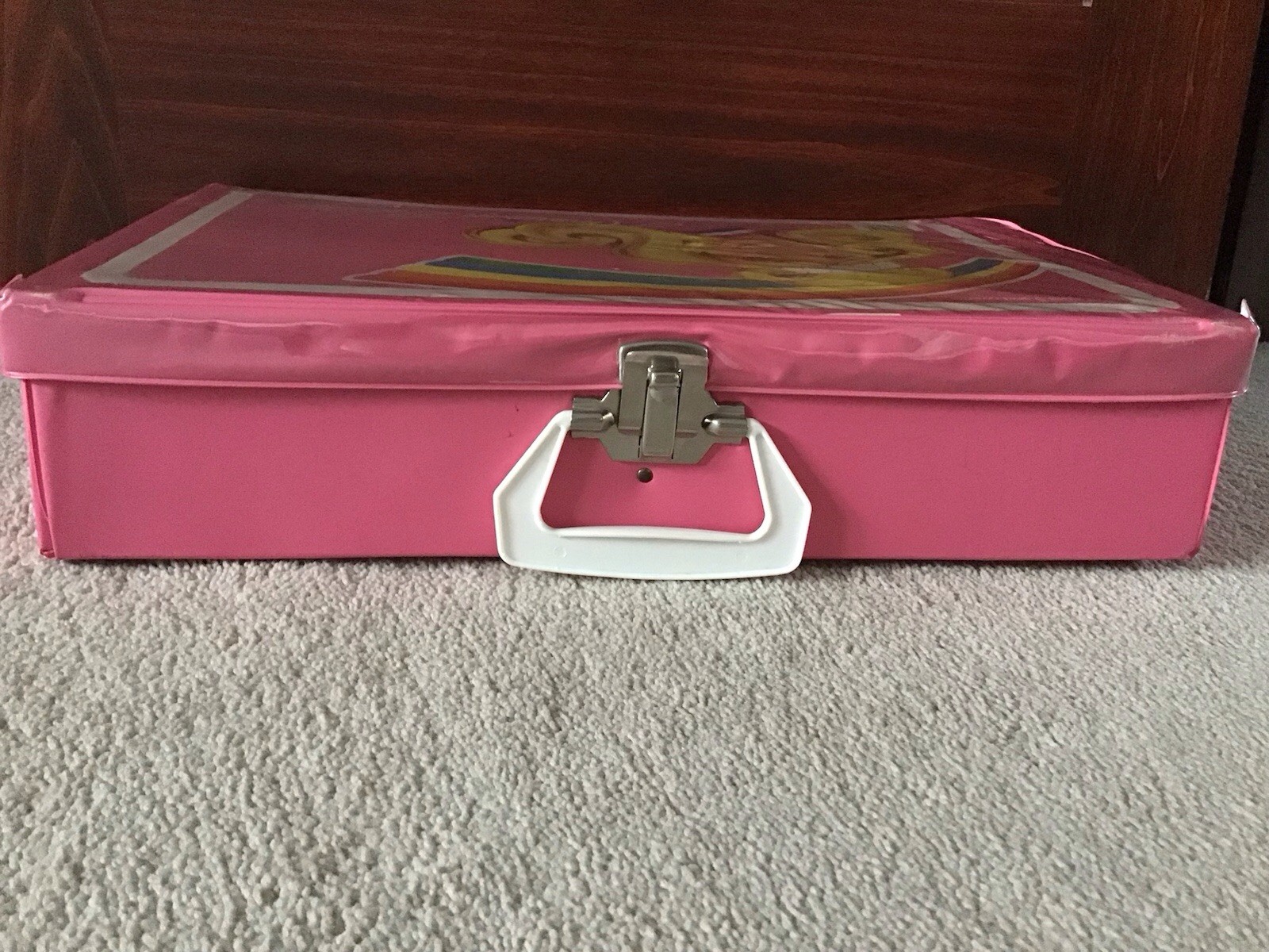 Vintage 1984 Tara Toy Corp. American Beauty Doll Accessories Pink Storage Case