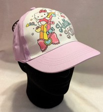 HELLO KITTY Girl's Adjustable Baseball Cap Hat Rainbow Purple New With Tags