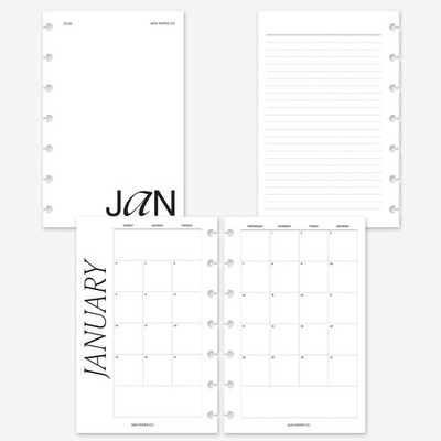 MAY CO. 2026 Mini Happy Planner Monthly Planner Refill, Month on Page Planner...