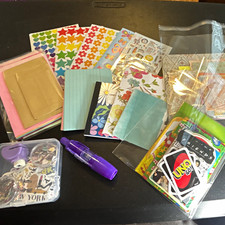 200 Pieces for Junk Journal Mix Lot Stickers Paper Envelopes Cards and More