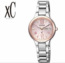 CITIZEN xC Wristwatch Pink Dial EW3224 53W From Japan