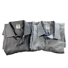 Brooks Brothers 1818 Regent Fit Non-Iron Dress Shirt 18 4/5 Supima Cotton 2 Pack