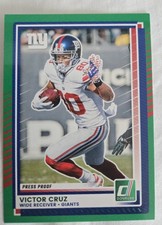 2025 Donruss Victor Cruz Green Press Proof #223 NY Giants WR Prizm/Parallel