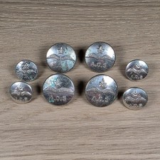 Lot of 8 Vintage Canadian Air Force A.O.S. Tunic Buttons WM Scully Montreal