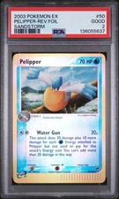 2003 POKEMON EX SANDSTORM #50 PELIPPER-REVERSE FOIL PSA 2 on eBay