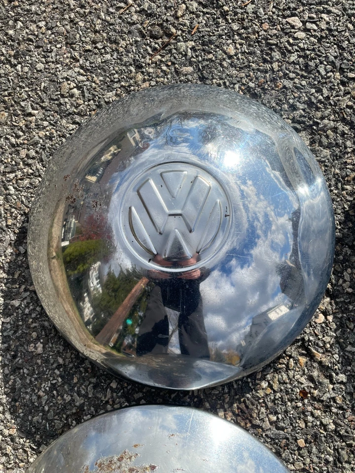 Volkswagen Transporter 1950 a 1968 cámper escarabajo perro plato tapacubos batidores óxido Foto 3 de 4