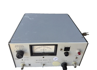 Wiltron Model 501 Logarithmic Level Meter Vintage RF Laboratory Test Equi. A.33
