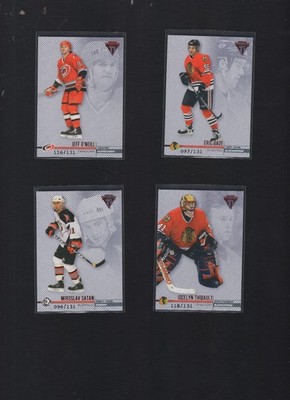 2001-02 Pacific Titaium Hockey Red Parallel /131 You Pick & Low Shipping NHL