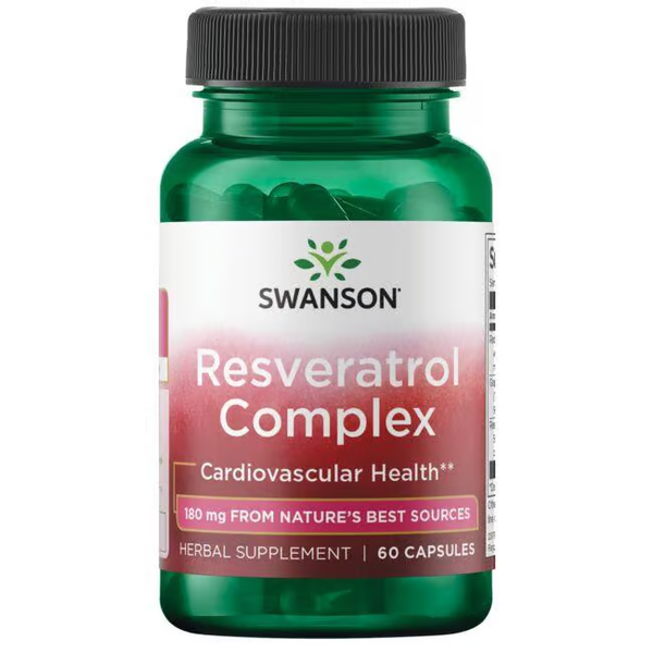 Resveratrol Komplex 60 Kapseln Starkes Antioxidans Swanson Health Products-image