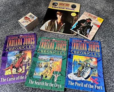 Young Indiana Jones Chronicles Vintage Bundle Comics Cards Poster Book Pro Set - Photo 1/4