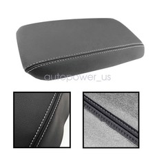 For Honda Civic 2012 2013 2014 Leather Center Console Lid Armrest Cover Black Us