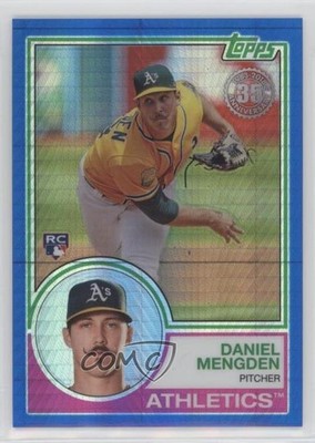 2018 Topps Silver Pack 1983 Design Chrome Blue /150 Daniel Mengden Rookie RC 2id