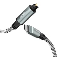 Unidirectional USB C to Toslink Digital Optical Audio Cable 10 Ft, USB 2.0 Ma...