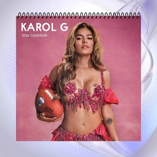 2026 Karol G Wall Calendar, Latin Pop Icon Photo Calendar for Fans