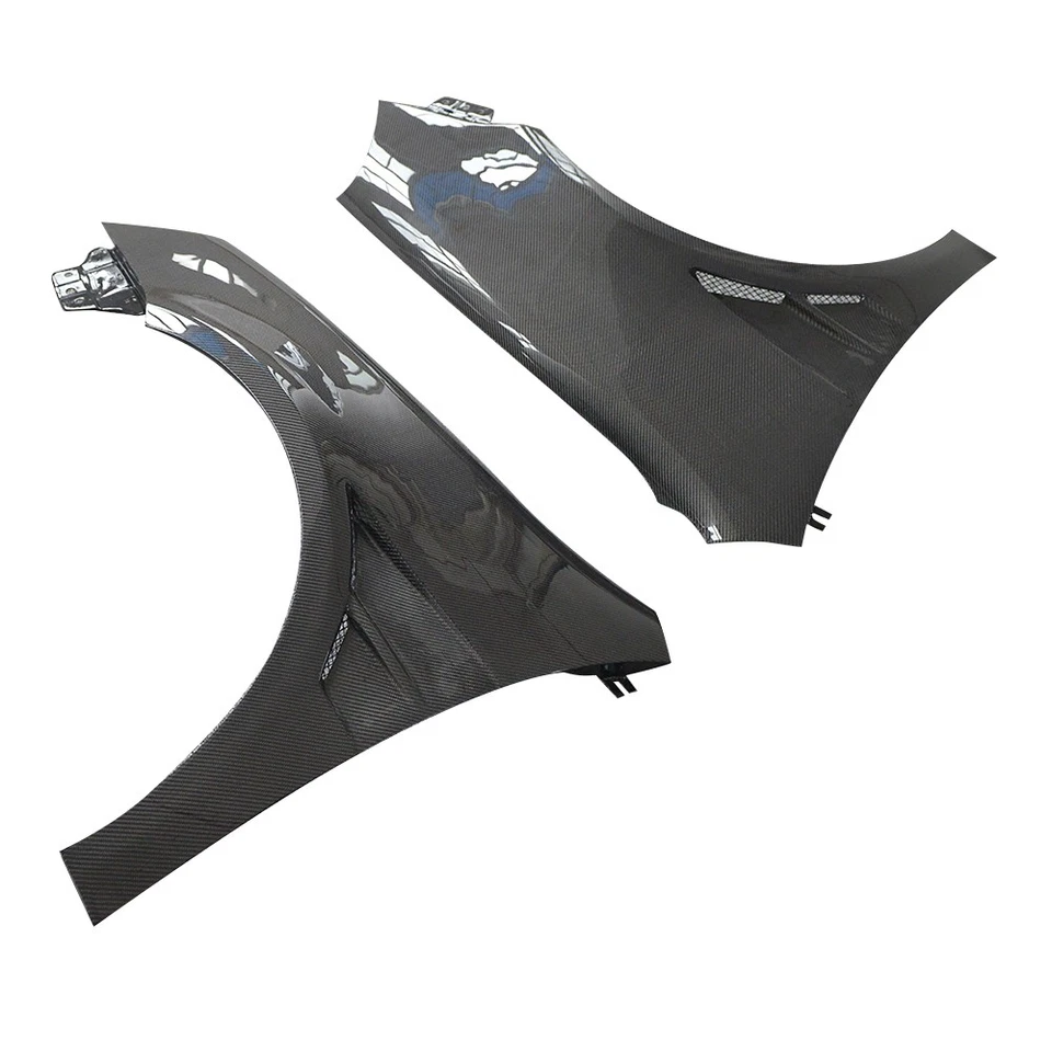 For 04+ VW Volkswagen GOLF 5 GTI Carbon Fiber Front Fenders Side Air Vents Cover - Image 2 of 4