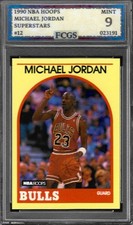 1990 NBA Hoops Superstars Michael Jordan #12 ...
