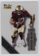2022 Wild Card MATTE White 20 Stripe 90/100 McKenzie Milton #MB-90 1cx3