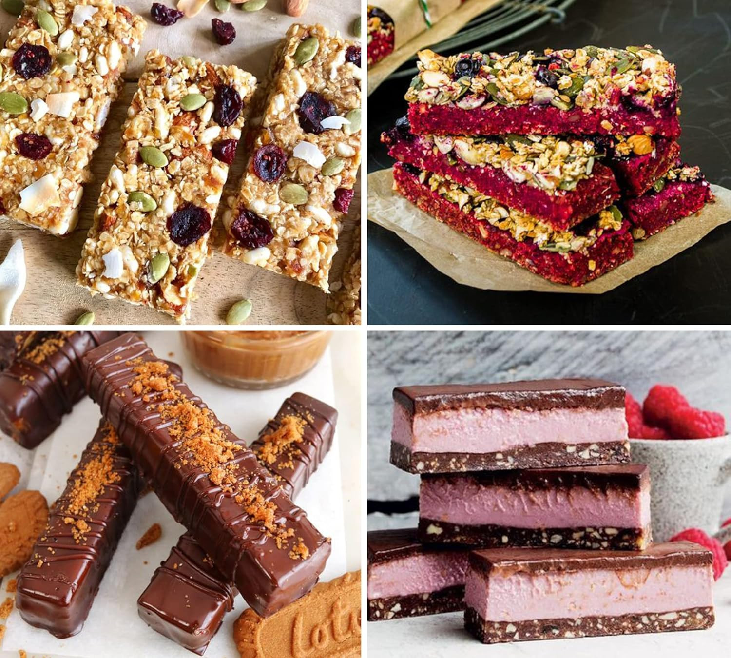 3Pcs Granola Bar Mold Silicone Mold, 8-Cavity Rectangle Molds for Energy Bar, Si