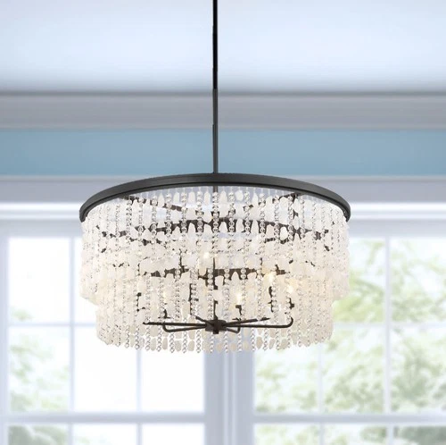 Minka Lavery 6706 Shimmering Elegance 9 Light 36"W Crystal - Sand Coal - Picture 6 of 12