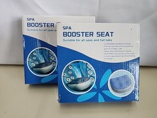 Set Of Two Life Spa Booster Seat Pool, Bath  Hot Tub Soft Cushion Pillow Blue