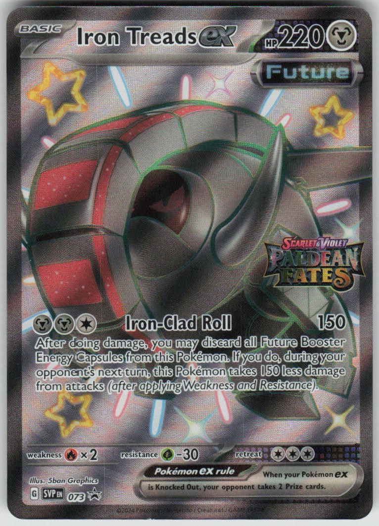 Pokemon Iron Treads ex -  (Paldean Fates Stamped) 073 NM
