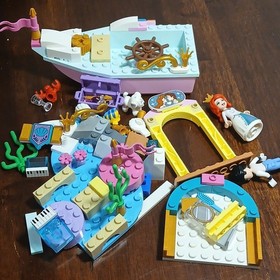 Lego Ariel Little Mermaid Bride Flounder Sebastian Minifigure Disney Princess + 
