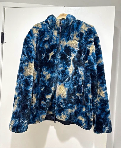 KITH Ice Dye Harper Sherpa Vintage Full Zip Jacket Size L - product listing photo