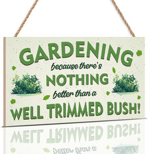 Funny Garden Plaque Sign for Outside,Gardening Gifts for Women Men,29  15CM Rus