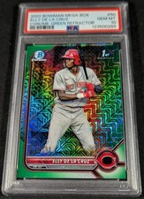 PSA 10 SSP RC /99 ELLY DE LA CRUZ 1ST GREEN REFRACTOR ROOKIE ⚡2022 Bowman Chrome