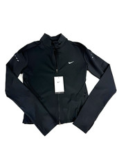 Nike Womens Swift Dri-Fit Full-Zip Mid-Layer Running Top Jacket Black Size S NWT