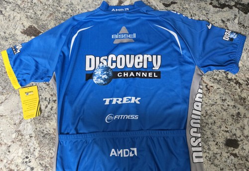 Camiseta deportiva del equipo de ciclismo Nike Discovery Channel Lance Armstrong XL azul Trek - Imagen 4 de 4