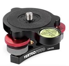   Upgraded  Tripod Leveling Base : Bigger Bubble Level W/Crosshair, Fine Leveling