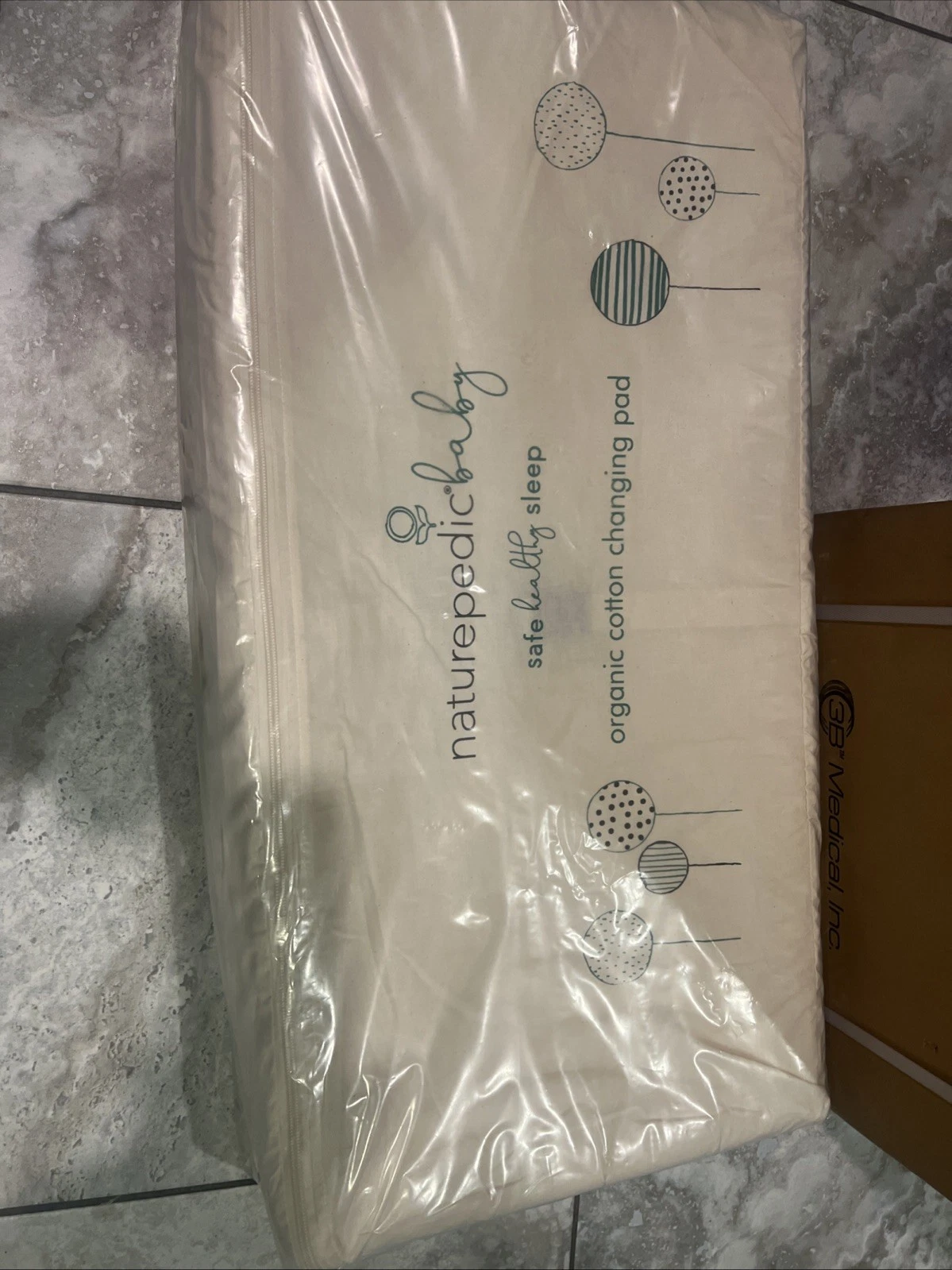 Naturepedic Baby Organic Cotton 2-Sided Contoured Changing Pad Made In USA NEW