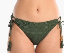 La blanca Salt side lie Hipster Bikini Bottoms Size 14 Color Olive