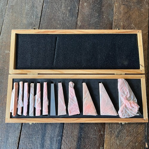 WEN 10412 12 Piece Precision Steel Angle Gauge Block Set With Casse
