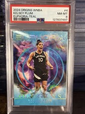 2024 Panini Origins WNBA NM-MT PSA 8 Euphoria - Teal Kelsey Plum /49 Aces Sparks