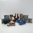 Lot Of Nine Vintage Avon Empty After Shave Decanters with Original Packaging