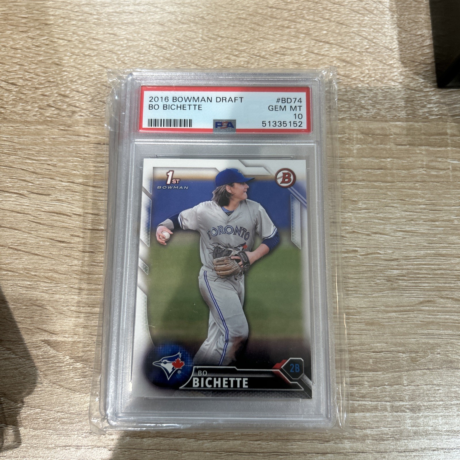 2016 BOWMAN DRAFT #BD-74 BO BICHETTE 1ST PROSPECT PSA 10