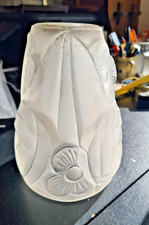 SUPERBE TULIPE ART DECO  VERRE PRESSÉ MOULÉ SIGNÉE DEGUÉ H  24