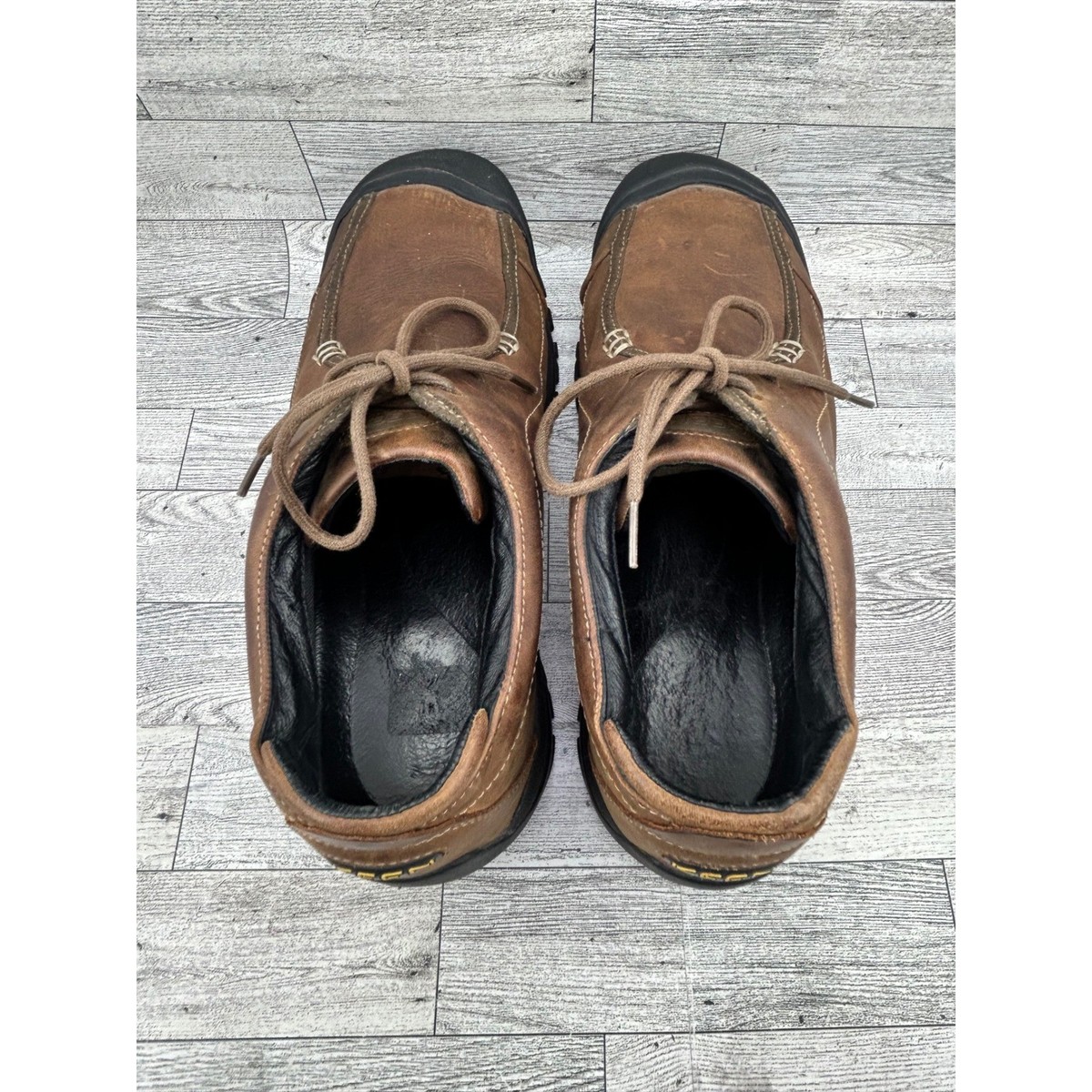 Keen Austin Brown Leather Lace Up Oxford Shoes Men Sz 13  display picture 1