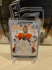 Carter Hart 2023-24 Upper Deck Parkhurst Champions Hockey Base Silver #108