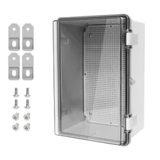 ABS Plastic Dustproof Waterproof IP65 Junction Box Hinged Shell Universal Ele...