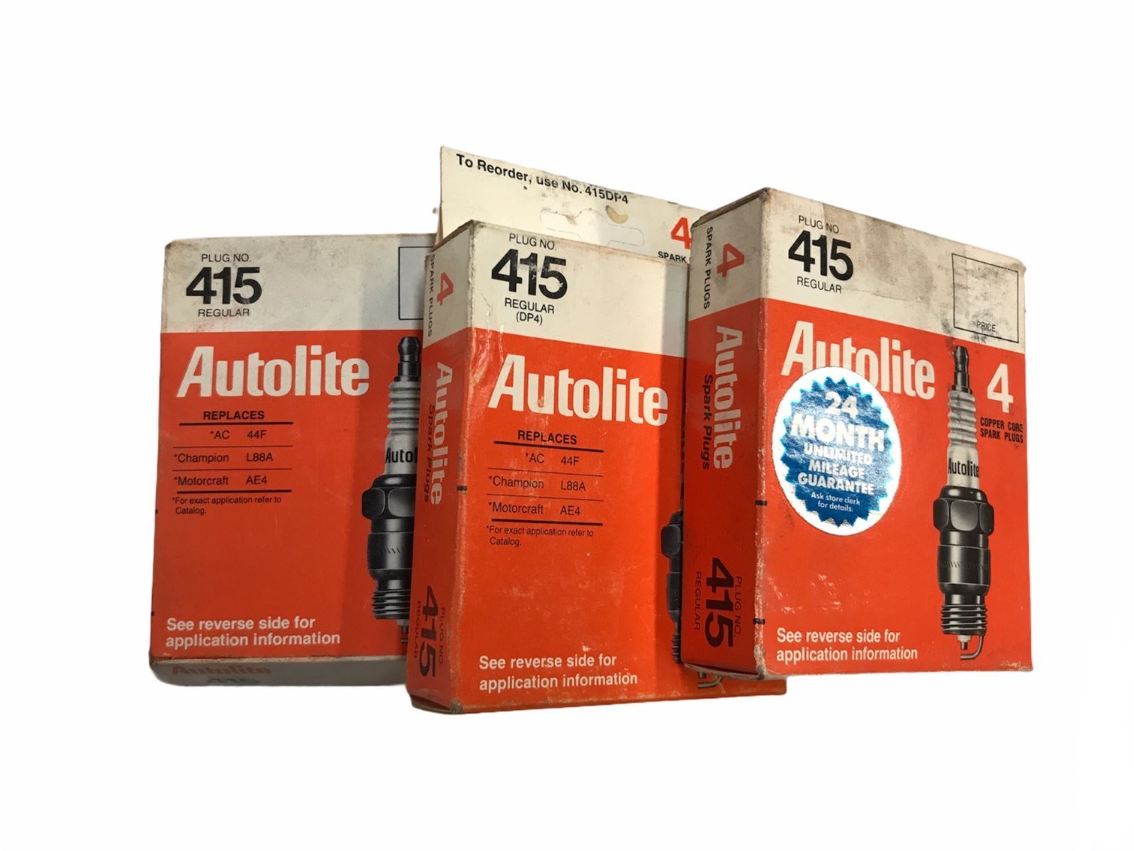 Autolite Spark Plug No. 415 Lot of 12 NOS
