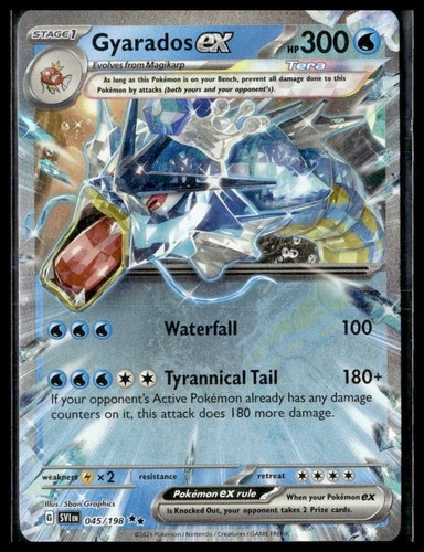 2023 Pokemon Gyarados ex - 045/198 - SV01: Scarlet & Violet Base Set - NM