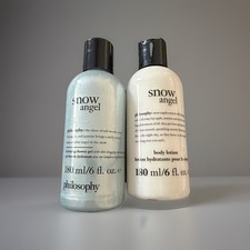 Philosophy Snow Angel Body Lotion  Hydrating Shower Gel Body Duo Set NEW 6oz ea