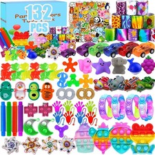 132 Pcs Party Favors for Kids 4-8, Treasure Box Toys for Classroom, Prizes fo...