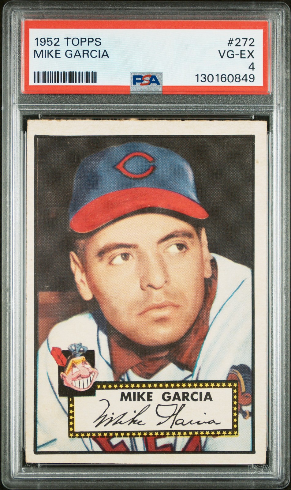 1952 TOPPS #272 MIKE GARCIA PSA 4