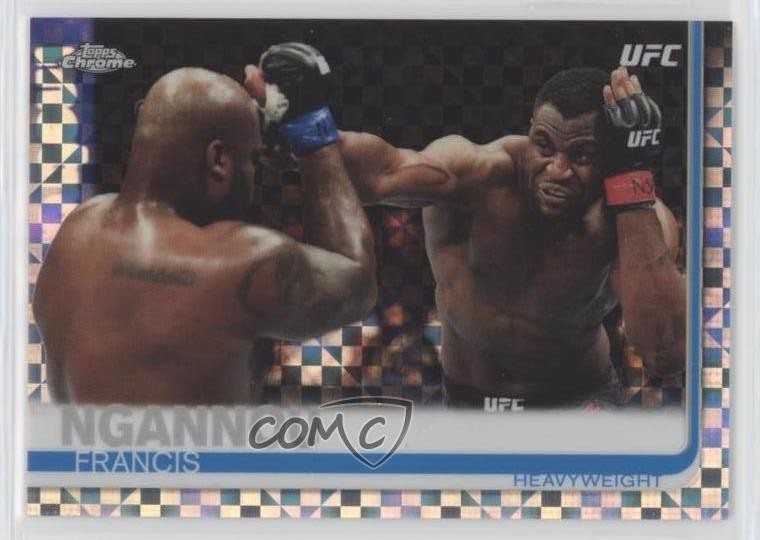 2019 Topps Chrome UFC X-Fractor Francis Ngannou #55 0a17