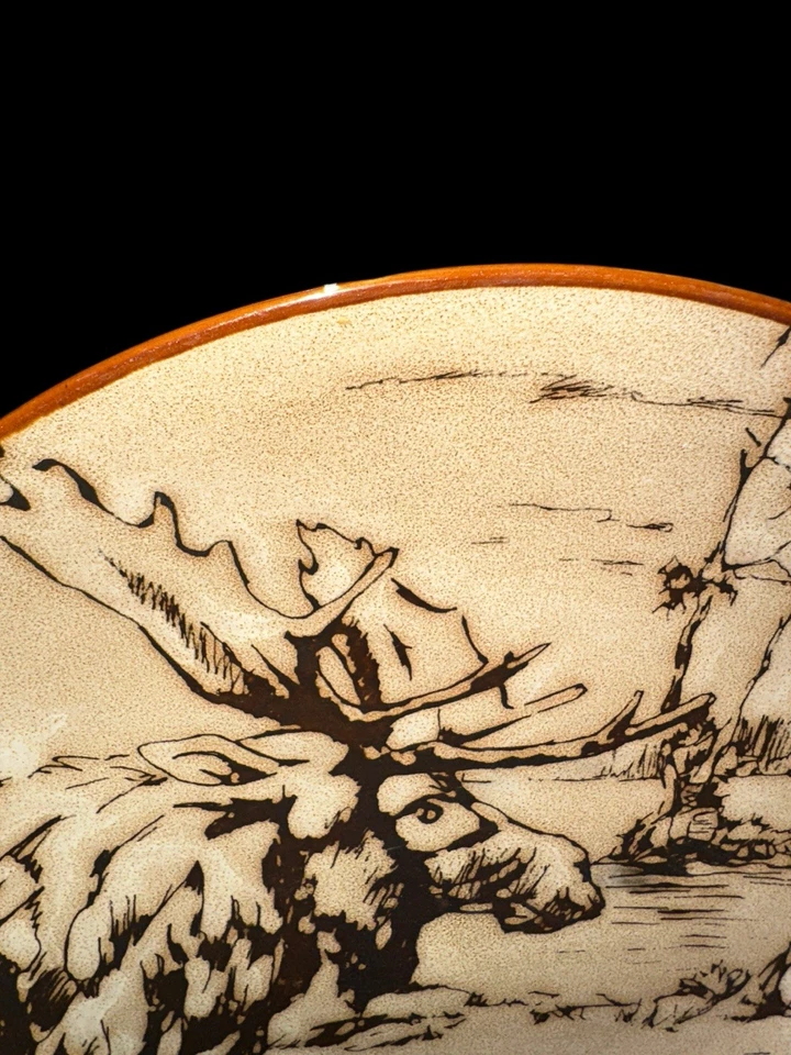 Juego de 8 piezas de cena de vida silvestre de roble musgo Foto 4 de 4